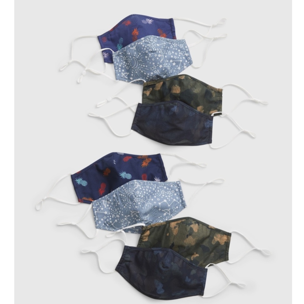 Family contour mask with filter pocket (8 pack)